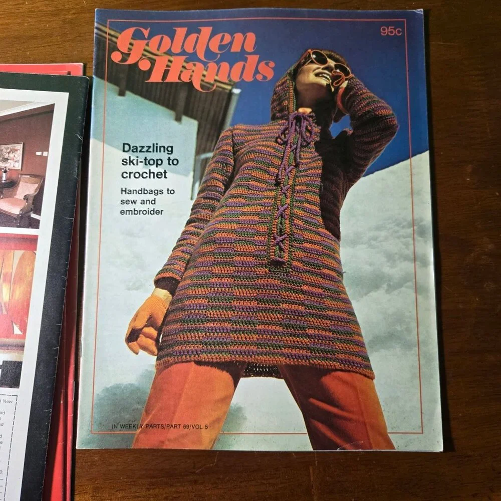 Golden Hands weekly magazine Part 66-69 Vol 5 Knitting Dressmaking Needlecraft